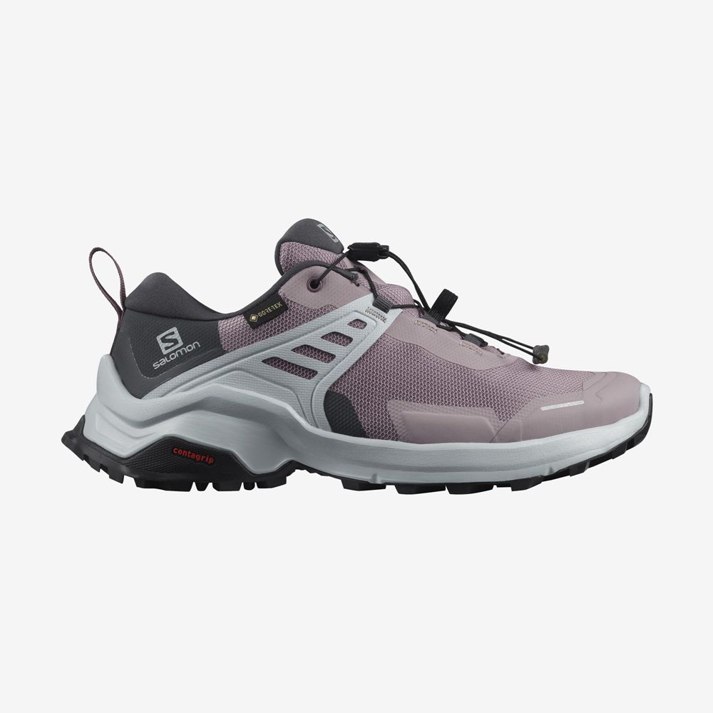 Chaussures De Randonnée Salomon Femme Violette - Salomon X RAISE GORE-TEX - France (9730-GHCFD)